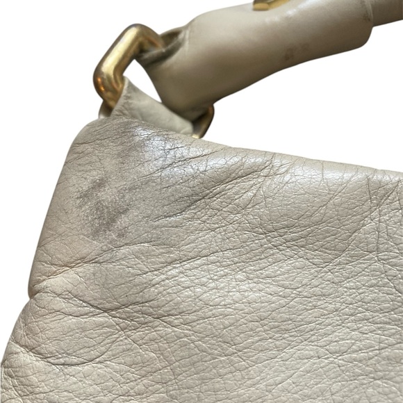 Marc by Marc Jacobs Cream Leather Hobo Workwear Shoulder Bag - Picture 5 of 7